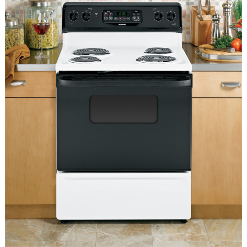Hotpoint RB757DPWH 30" Electric Coil Range BrandsMart USA