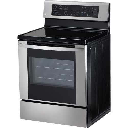 LG lre3061st 30" Stainless Steel Electric Smooth Top Range With 6.3