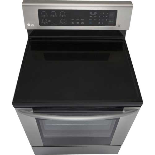 LG lre3061st 30" Stainless Steel Electric Smooth Top Range With 6.3