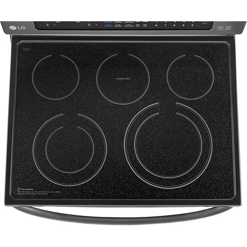 LG LDE3037BD 30" Black Stainless Finish Electric Smooth Top Double