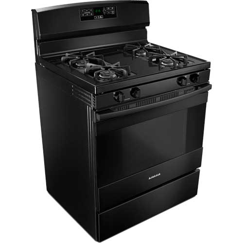 Amana AER6303MFB 30" Black Electric Smooth Top Range With 4.8 CuFt Oven