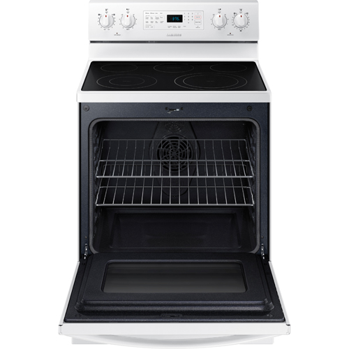 Samsung NE59J3420SW/AA 30" White Electric Smooth Top Range With 5.9