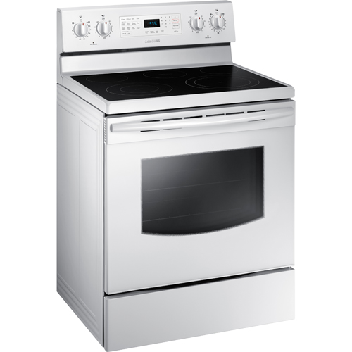 Samsung NE59J3420SW/AA 30" White Electric Smooth Top Range With 5.9