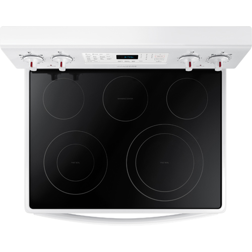 Samsung NE59J3420SW/AA 30" White Electric Smooth Top Range With 5.9