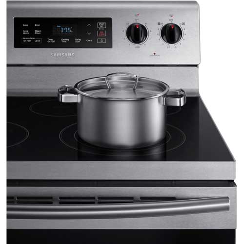 Samsung NE59K3310AS/AA 30" Stainless Steel Smooth Top Range With 5.9