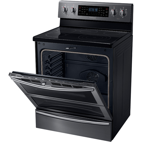 Samsung NE59J7850WG/AA 30" Black Stainless Electric Smooth Top Range