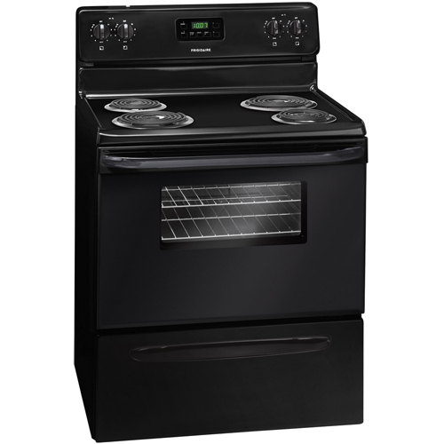 Frigidaire FFEF3011LB 30" Black Electric Coil Range With 4.8 CuFt Oven
