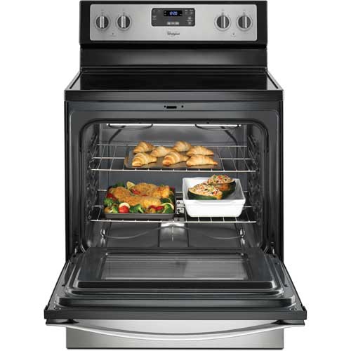 Whirlpool WFE320M0ES 30" Stainless Steel Electric Smooth Top Range With