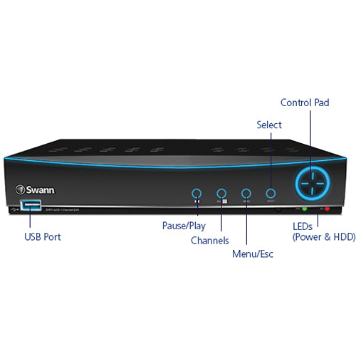 Swann SWDVR94200HUS 9 Channel H.264 Digital Video Recorder