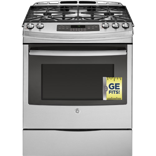 GE JGS750SEFSS 30" Stainless Steel SlideIn Gas Range with 5.6 CuFt