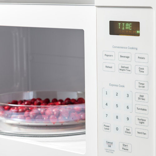 GE JVM3160DFWW 1.6 CuFt 1000 Watt White Over the Range Microwave Oven