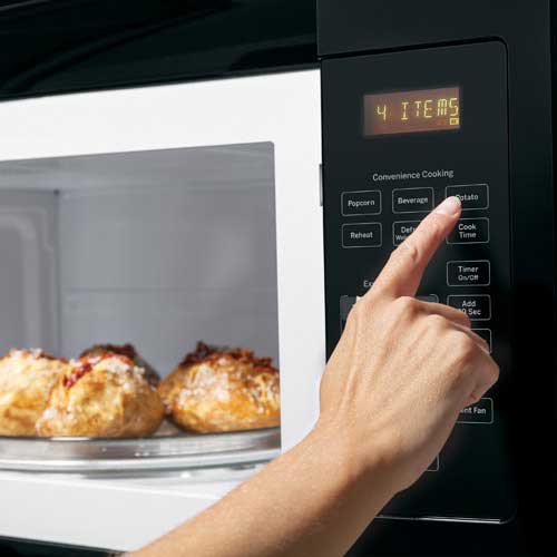 GE JVM3160DFBB 1.6 CuFt 1000 Watt Black Over the Range Microwave Oven