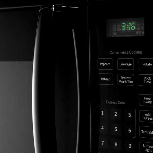 GE JVM3160DFBB 1.6 CuFt 1000 Watt Black Over the Range Microwave Oven