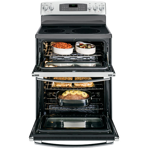 GE JB850SFSS 30" Electric Smooth Top Range, 6.6 CuFt, SelfCleaning, Clear View Window