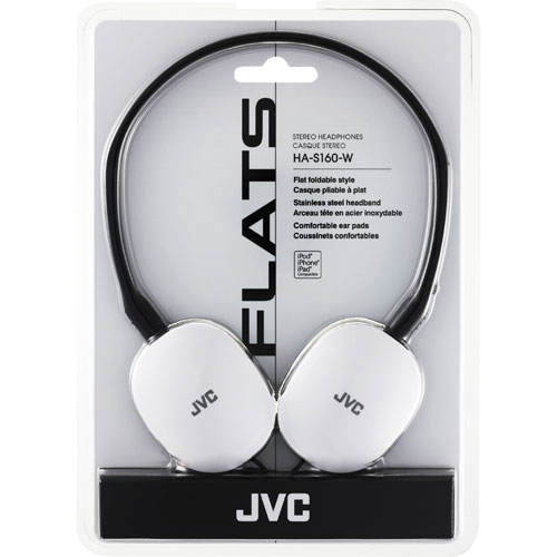 JVC HAS160W Flats OverTheEar Headphones BrandsMart USA