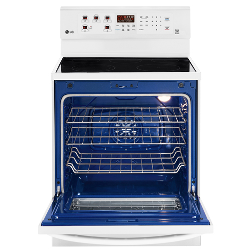 LG LRE3083SW 30" Electric Smooth Top Range BrandsMart USA