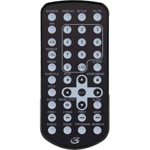 GPX BD702B DVD/CD Portable Audio System With 7" LCD Display