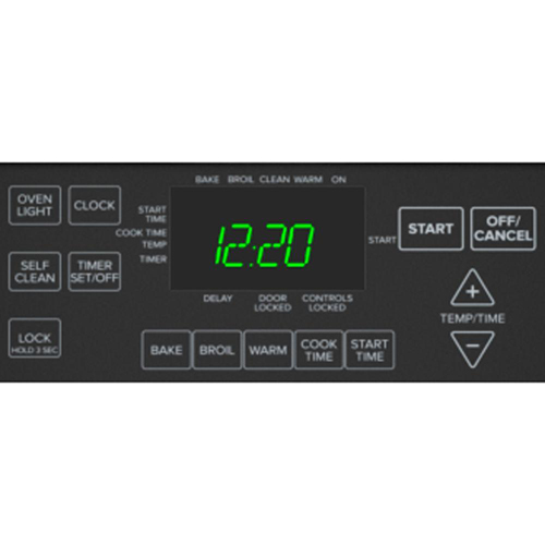 Amana AER5630BAS 30" Electric Smooth Top Range, 4.8 CuFt, Adjustable