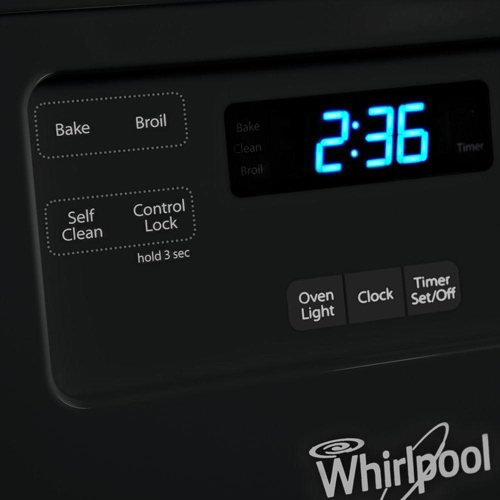 Whirlpool WFE510S0AB 30" Electric Smooth Top Range, 4.8 CuFt, SelfCleaning, Clear View Window