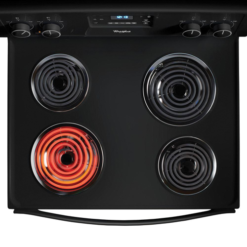 Whirlpool WFC310S0AB 30" Freestanding Electric Coil Range, 4.8 CuFt