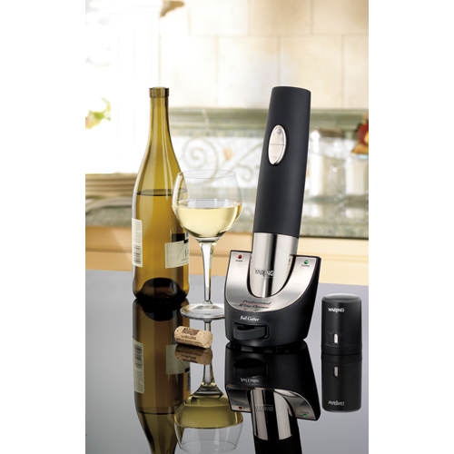 Waring Pro WW095 Wine Opener With Wine Preserver, Cordless Wine Opener, Wine Sealer Included