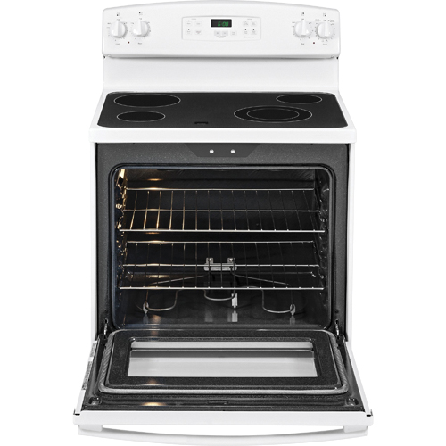 GE JBS60DFWW 30" Electric Smooth Top Range, 5.3 CuFt, Manual Clean, Big