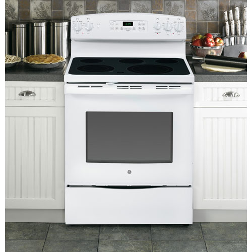 GE JB690DFWW 30" Electric Smooth Top Range, 5.3 CuFt, SelfClean With