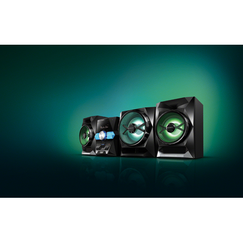 Sony LBTGPX555 LBT Shelf Top Audio System With Bluetooth, 1800 Watts