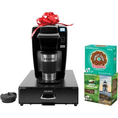 Keurig Holiday Bundle Average rating: 1 out of 5 stars, based on 0 reviews I purchased the Keurig Holiday Bundle and the travel mug and coffee pods were not included.