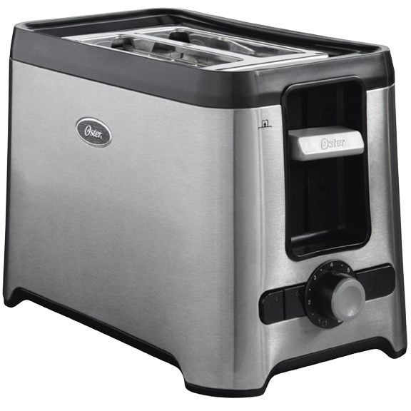 Oster TSSTRT2SST Retractable Cord 2 Slice Toaster, Function Settings