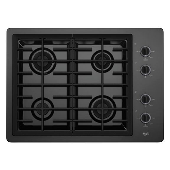 Whirlpool W5CG3024XB 30" Gas Burner Cooktop BrandsMart USA