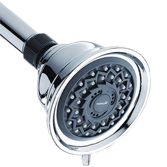 Waterpik VAT313 3 Mode Fixed Mount Showerhead, 3.25" Round Shower Head