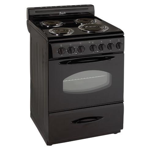 Avanti ER2403CB 24" Black Electric Coil Range BrandsMart USA