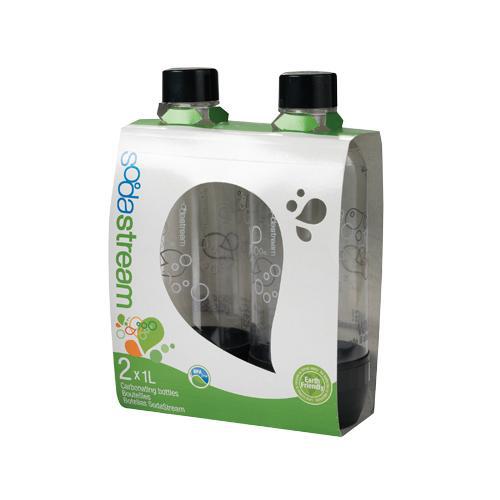 SodaStream 1042220011 1 Liter Carbonating Bottles Twin Pack, BPAFree