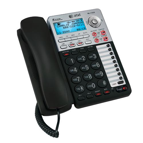AT&T ML17929 2 Line Speaker Phone With Caller ID And Call Waiting