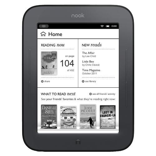 Nook BNRV350 6" 2GB Nook Glowlight Simple Touch Ereader, Micro SD Card Slot (Supports Max 32 GB