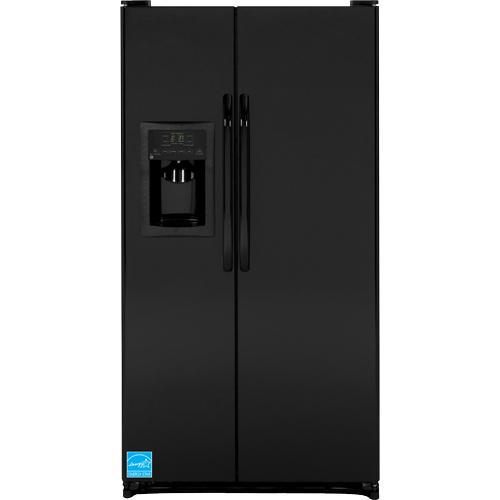 GE GSF25JGDBB 25.3 CuFt Black 2 Door SideBySide Refrigerator