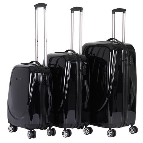 Deni 260 3 Piece Hard Shell Luggage Set, 4 Spinner Wheels, ABS And PC Material, Telescoping Handle