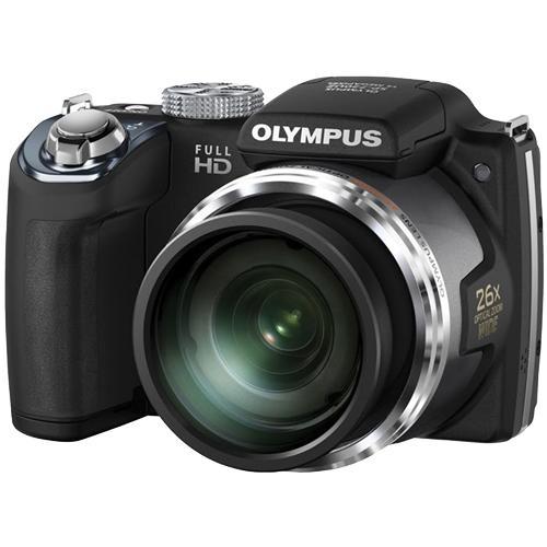 Olympus SP720UZBLK 14.0 MP Long Zoom Digital Camera, 3.0" Screen, 26x