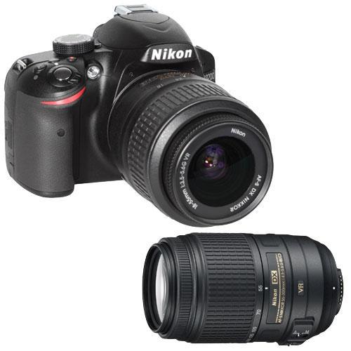 Digital SLR 24.2 MP Camera And 55-300mm DX Telephoto Lens