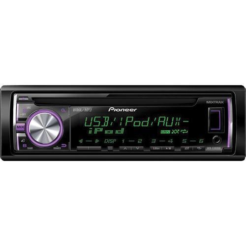 Pioneer DEHX3600UI MIXTRAX Indash Car Stereo, 14 Watts x 4 Channels