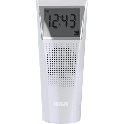 RCA BRC11 Splash Resistant Bathroom Clock Radio, SplashResistant, AM