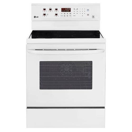 LG LRE3083SW 30" Electric Smooth Top Range BrandsMart USA