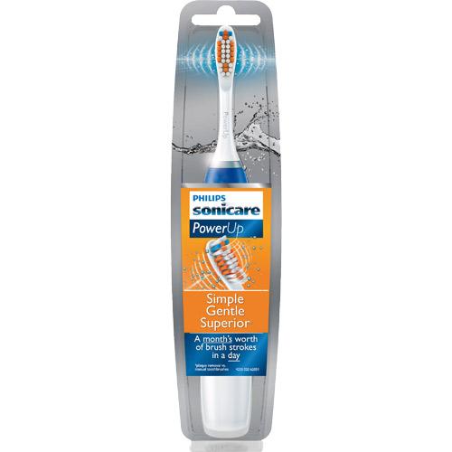 Sonicare HX363102 PowerUp Battery Toothbrush, Sonic Technology, Helps