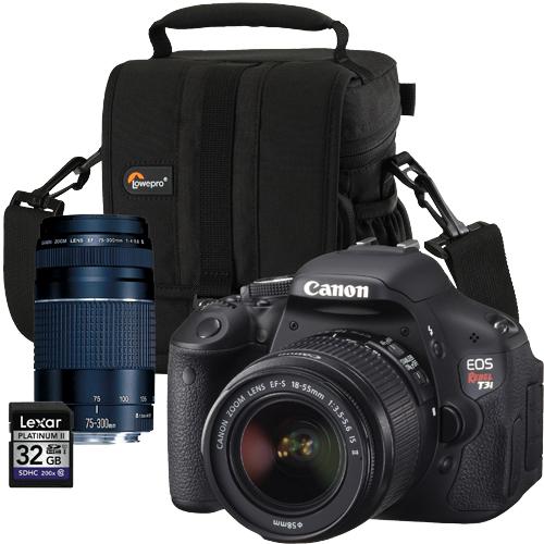 Canon T3i EOS Rebel T3i Digital SLR 18.0 MP Camera With 75300mm Lens