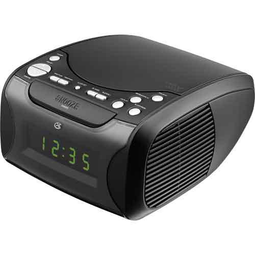 GPX CC314B Clock Radio With CD Player, Plays CD, CDR/RW Discs, Digital