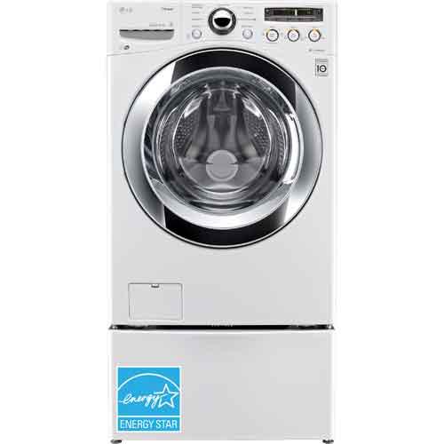 LG WM3250HWA 4.0 CuFt Front Load Washer, 9 Cycles, 5 Spin Speeds, Steam