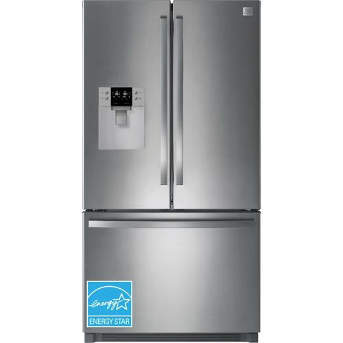Daewoo RFS26BSD 26.1 CuFt Stainless Steel 3 Door French Door Refrigerator BrandsMart USA