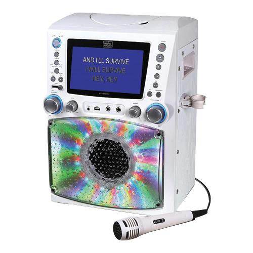 Singing Machine STVG785W Karaoke Machines With Disco Lights