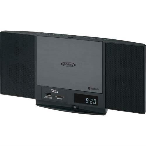 Jensen JBS300 Bluetooth Shelf Top Audio System, iPod And iPhone, Play